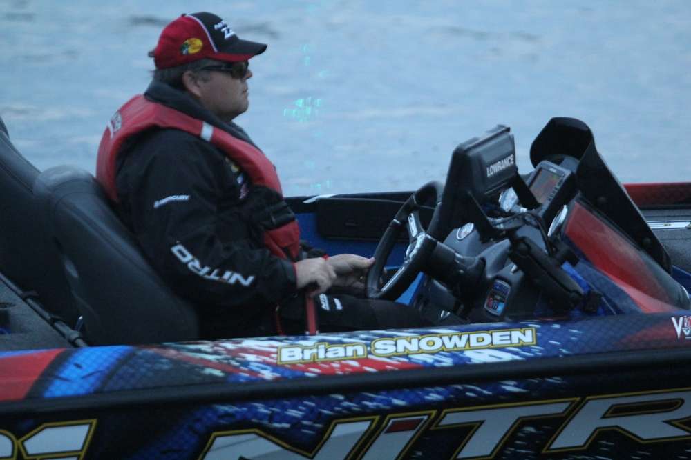 Brian Snowden found Day 1 more challenging. He's currently in 75th place.