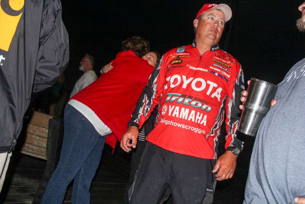 Terry Scroggins is leading this event in his backyard.