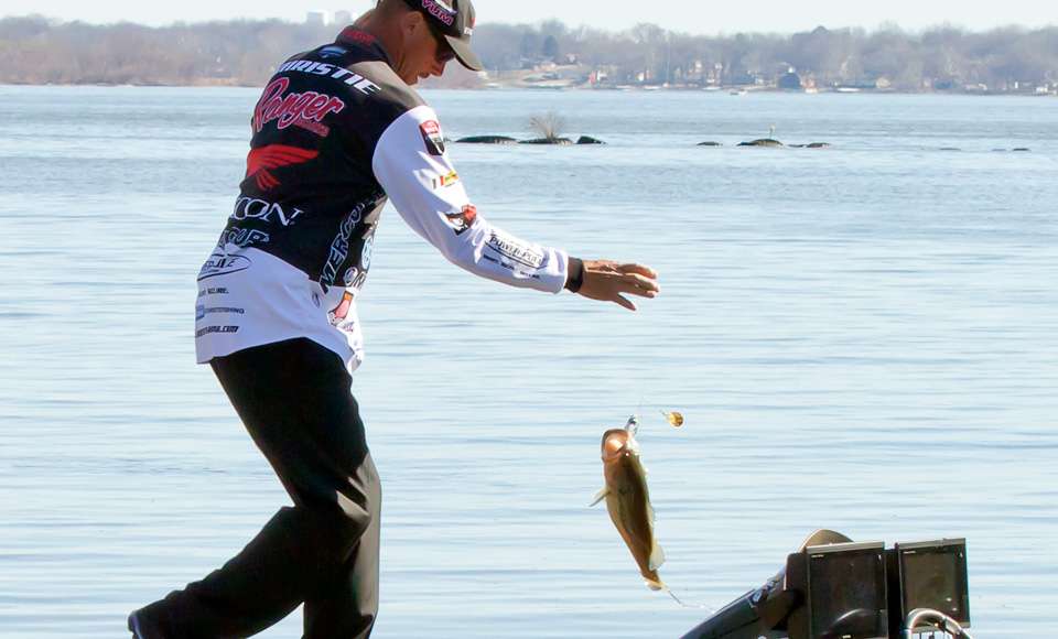Could this be the fish that would help Christie maintain his lead going into the final day? 