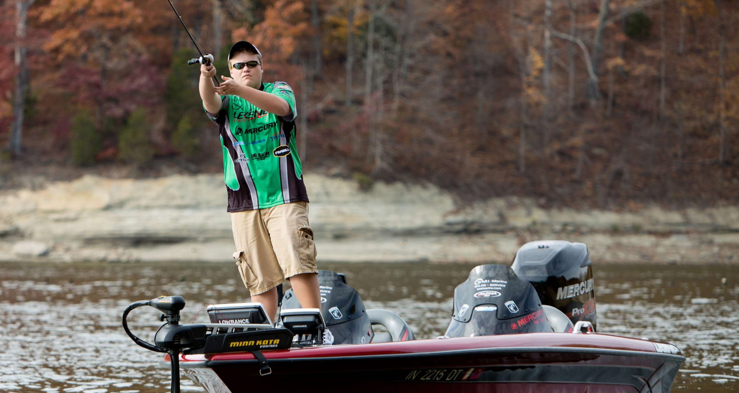 <b>Indiana: Jordan Mullis</b><br>
Mullis is a senior from Bloomington, Ind., and fishes for the Southside Anglers. Mullis has earned four wins and six Top 5 finishes. He will compete for the second year at the Costa Bassmaster High School National Championshi[ in 2016.
