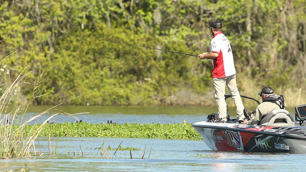 Brett Pruett, one of the youngest anglers in the field, would be one of those. The rookie would catch one keeper on the day.