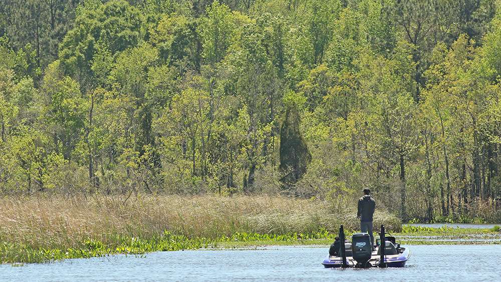 The action on the Cooper River during the Huk Performance Fishing Bassmaster Elite at Winyah Bay presented by GoRVing started with a long run from Georgetown and ended in a picturesque estuary similar to those found in the California Delta.