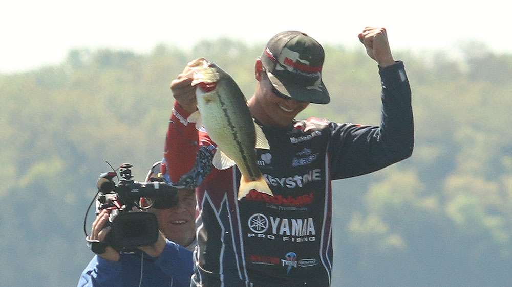 And for the first time of the day felt like he might have enough to finish in the top 12 and fish the final day.