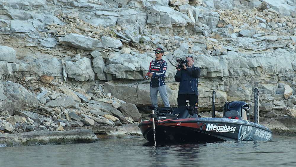 California angler Chris Zaldain had a busy Championship Sunday on Norfork Lake. See the swimbait bites Zaldain landed in search of a Bassmaster Elite Series win.