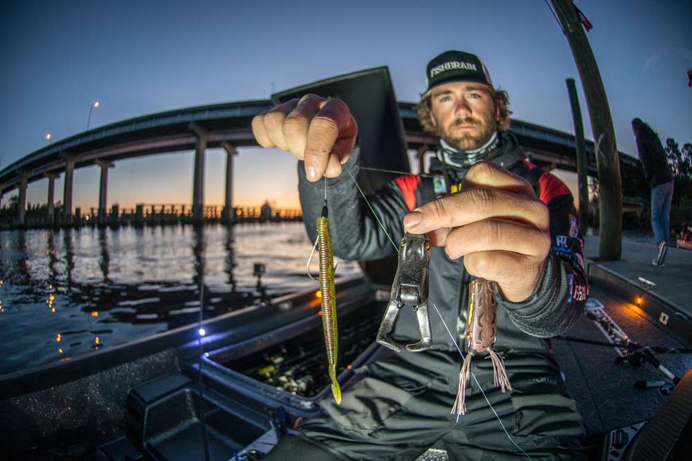 <b>11. John Hunter Jr., 40-14</b><br>
The Elite Series rookie found a frog bite near the same Cooper River area where Myers and Zaldain were fishing. He capitalized with Day 3âs biggest bag of 22-3. Hunter used both a Stanley Top Toad soft plastic frog and a Spro Poppin Frog. When the wind came up, Hunter switched to a Zoom Magnum Speed worm in watermelon red with a 1/8th-ounce weight, which he swam around aquatic vegetation in the same area.