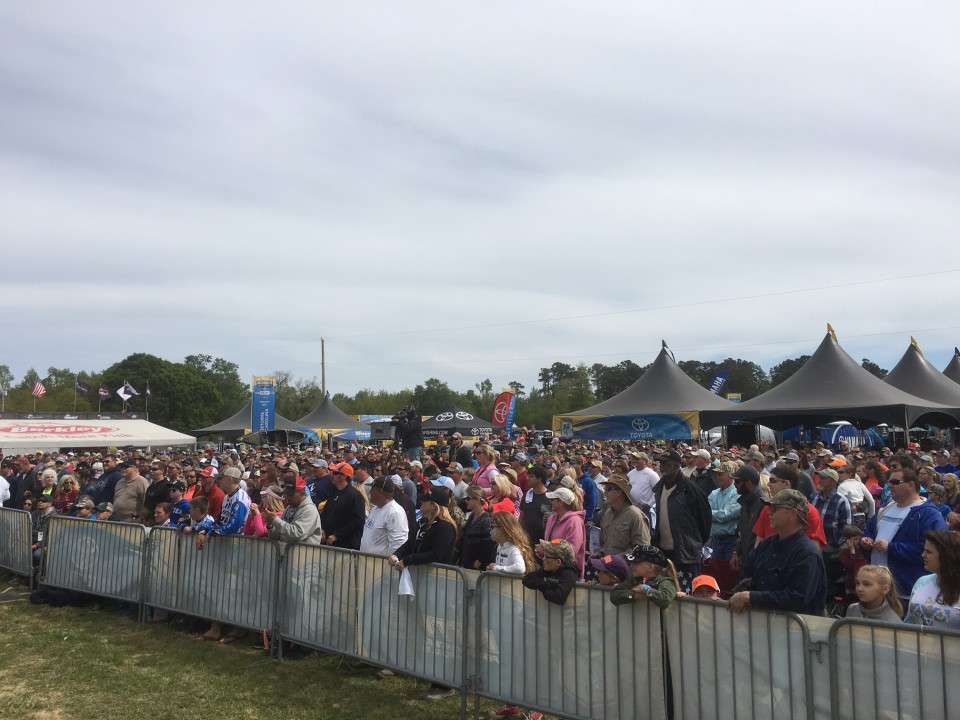 A super-sized crowd gathered on Championship Sunday to see Britt Myers win his first Bassmaster Elite Series event!