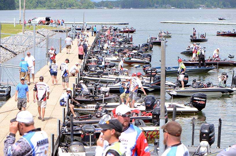 B.A.S.S. Nation clubs from 19 states are represented at the tournament on Lake Guntersville. 