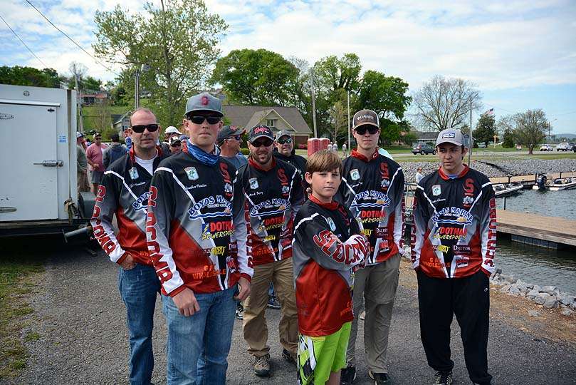 The Slocomb Bass Team from Slocomb traveled from southern Alabama to fish the tournament. 