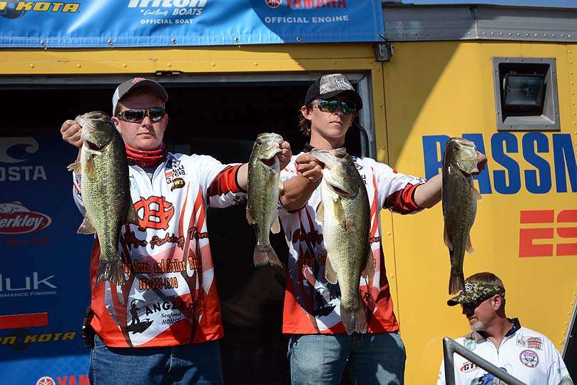 Cole MacDonald and Kyle Calvert finished fourth for Good Hope Fishing Team with 18-12.