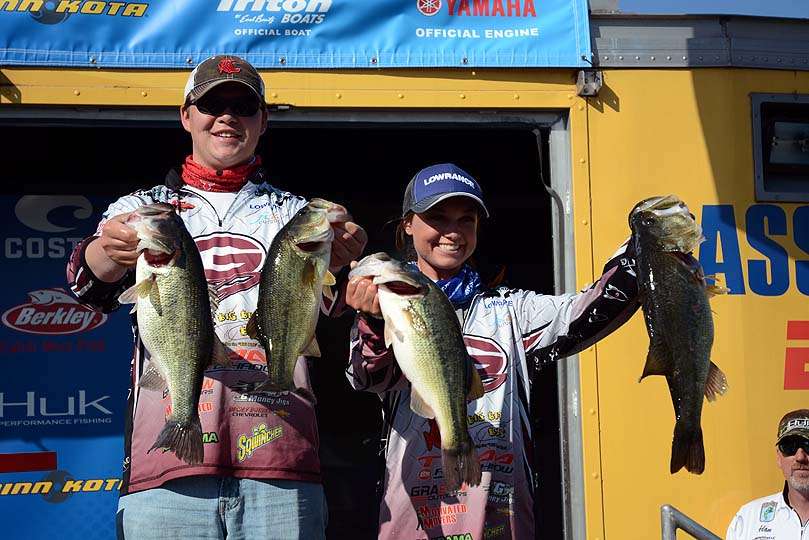 Reid Connor and Laura Ann Foshee of Gardendale High School in Alabama finished 11th place with 17-7. 