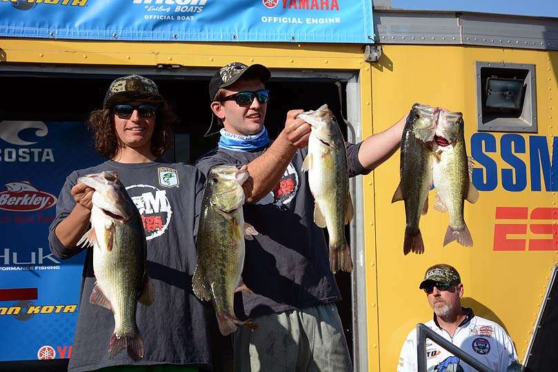 Third place went to Tyler Lubbat and Matt Runge of the Buffalo Grove Bass Fishing Team in Illinois. 