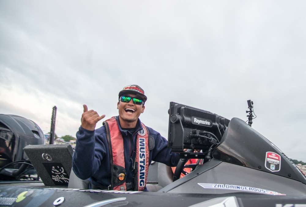 With strong momentum from his top 12 finish on Lake Norfork, Chris Zaldain looks pumped to be back on the water and searching for a few big bites! 