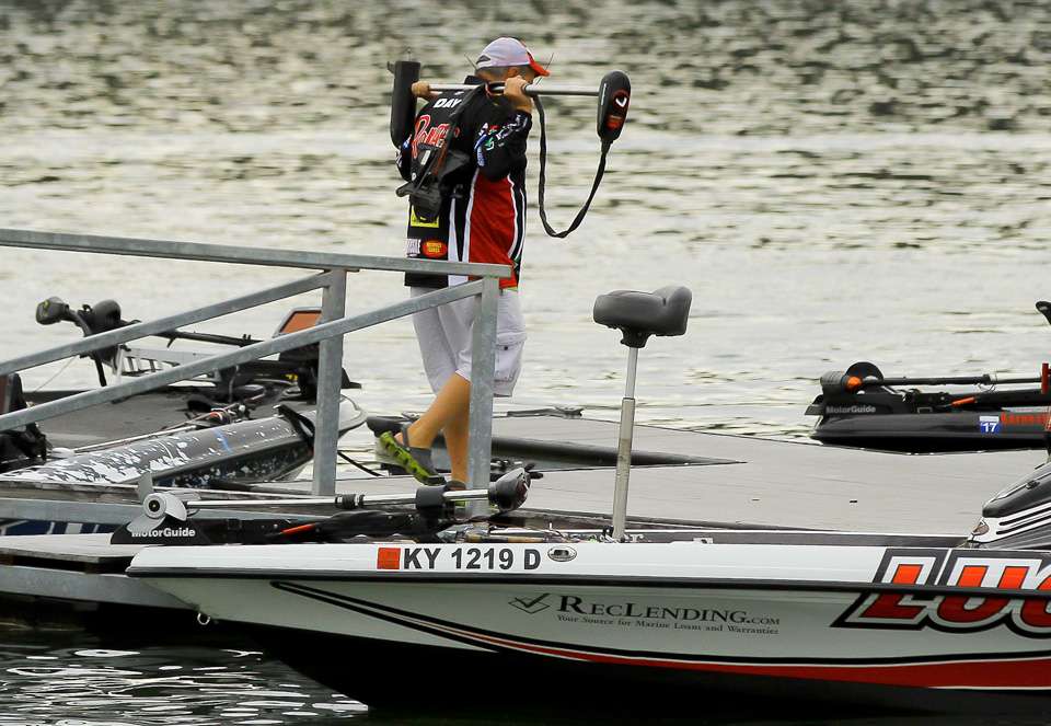 A well-prepared professional tournament fishermen always carries a backup trolling motor. 