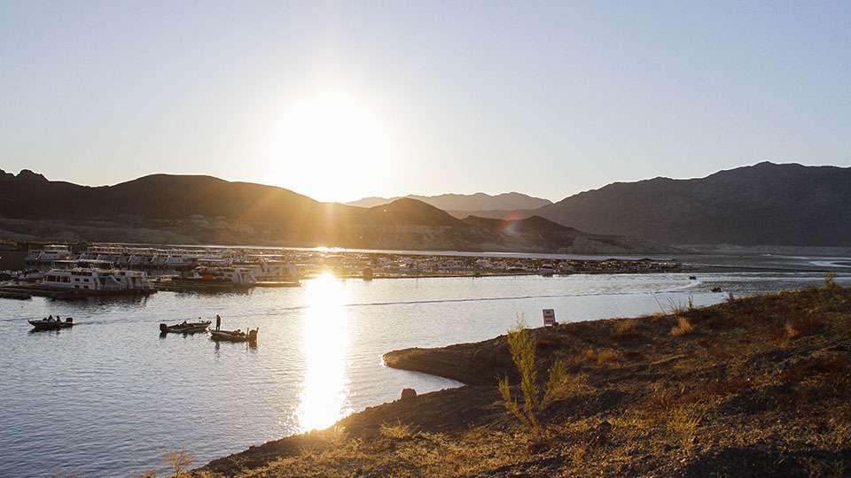 Day 1 takeoff signals with daybreak as the Carhartt College Series Western Regional is underway at Lake Mead.