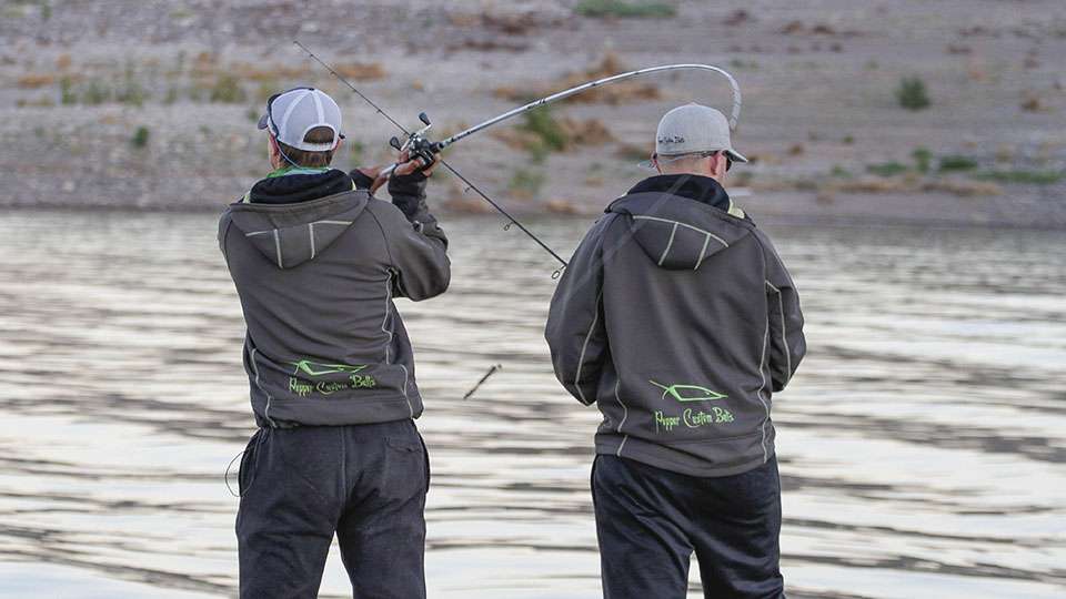 They alternated between a vast array of baits throughout their morning and we noticed that when one angler would pick up a spinning rod the other would change up to a different technique to give the fish a different look.