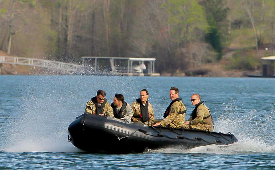 Some of Americaâs finest appeared to be on a training mission today on Smith Lake. 