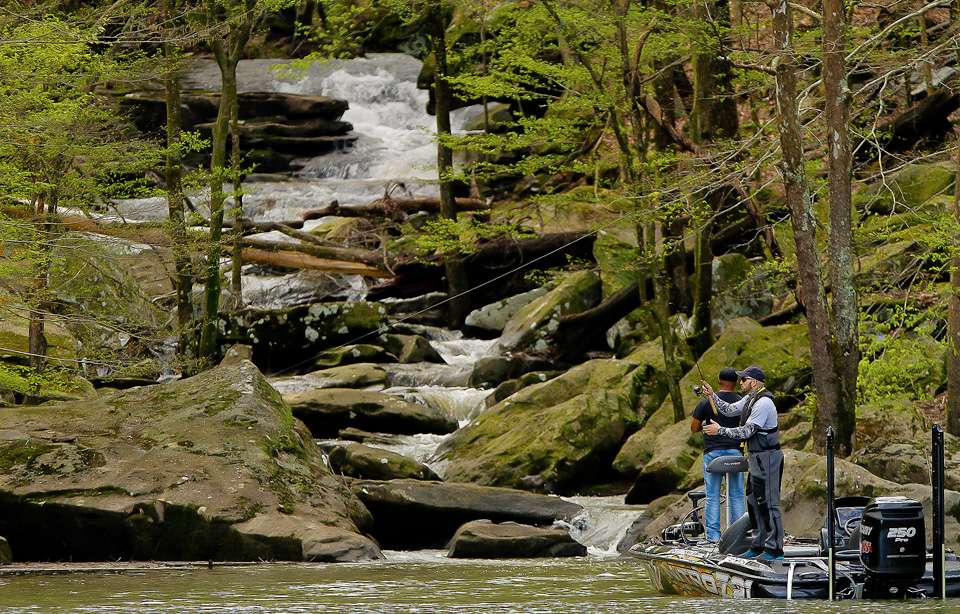 Smith Lake is one of the more scenic lakes on the Bassmaster schedule. 