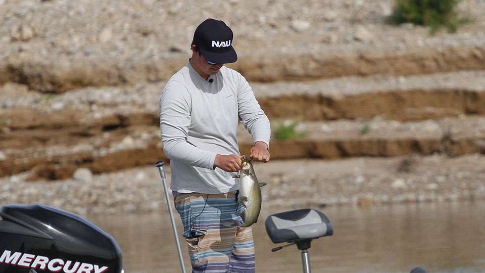 No he didnât lose the fish, but rather it was a catfish. Stanton says this was the first catfish he has ever caught on Lake Mead while specifically bass fishing.