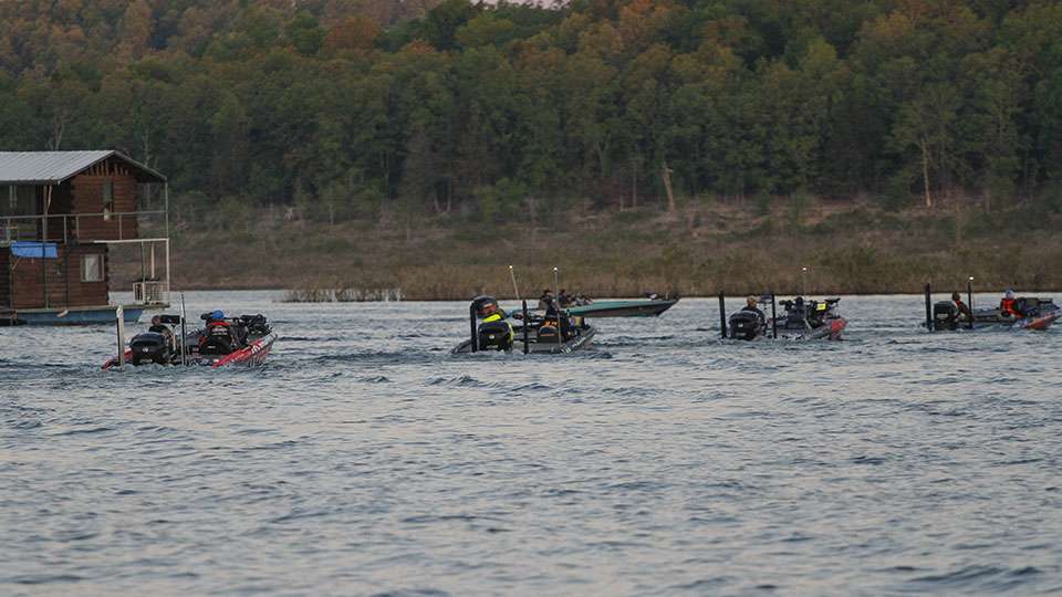 Day 2 of the Bull Shoals/Norfork Lakes event brought its own set of challenges as the 108 Elite Series anglers loaded up for a day on Bull Shoals.