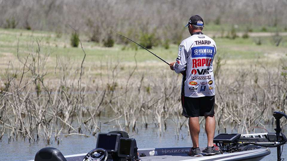 With over 16 pounds in the boat, Tharp knows he is fishing the final day. The question is, where will he end up at weigh-in?