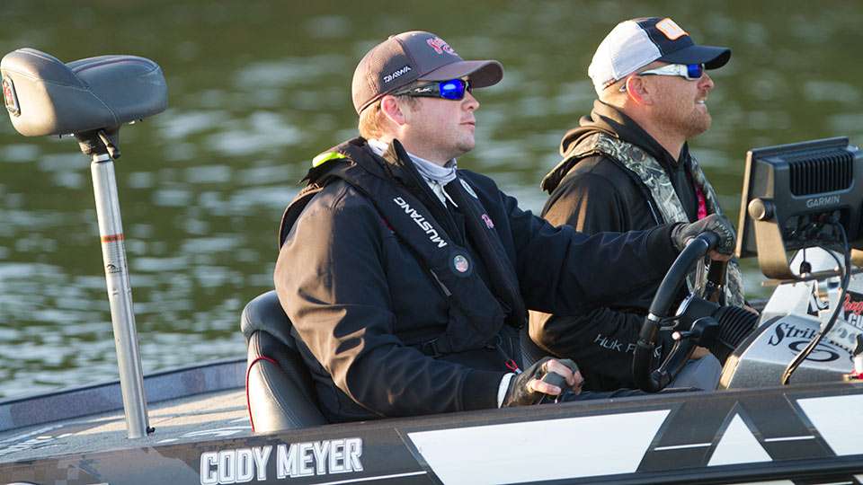 Cody Meyer goes out hoping to improve on his Day1 weight of 16 pounds.