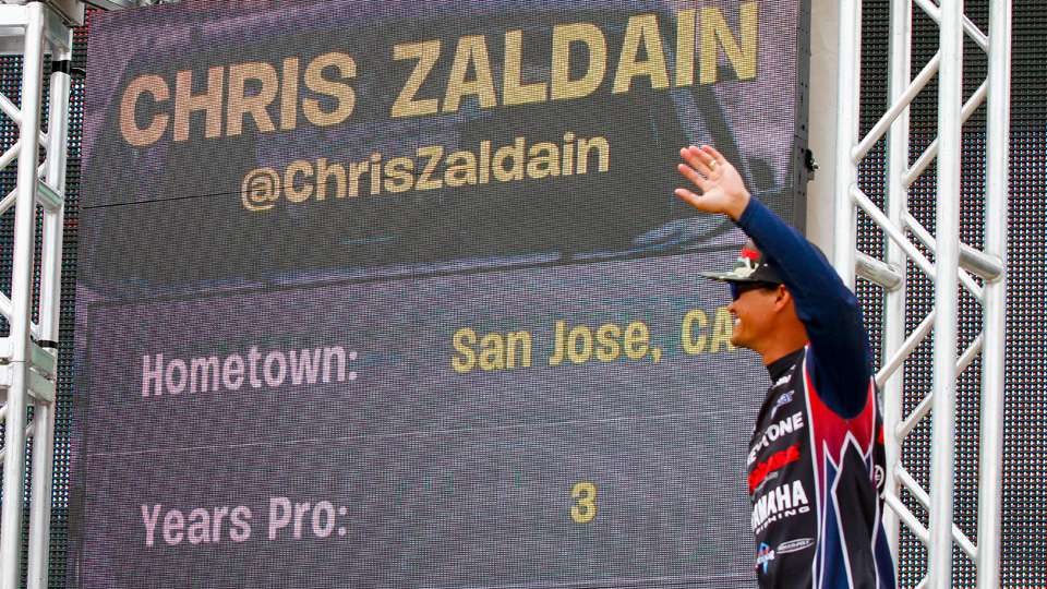 Day 1 leader Chris Zaldain, who also maintains the Big Bass lead with his 7-12, fell to fifth.
