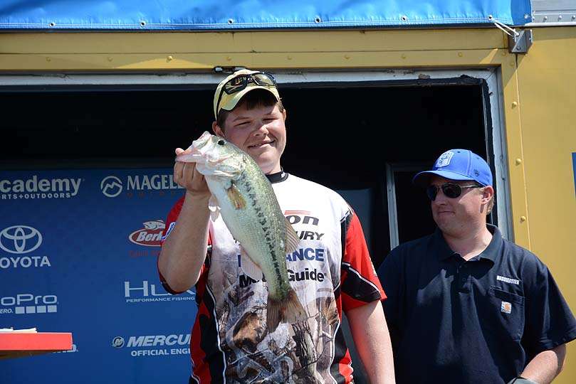Thomas Behen of Maine is from the B.A.S.S. Nation High School program. He fished an open event on Lake Guntersville just a couple weeks ago. 
