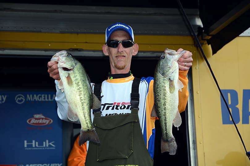 Jason Vaughn of Delaware with his catch from Day 2. 