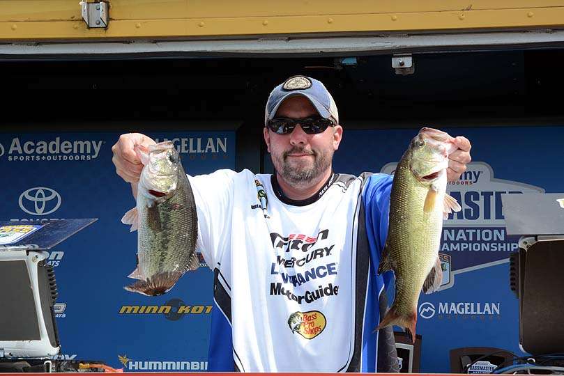 Boater Brian Brooks of New Jersey is ninth place in the tournament with 38-4.