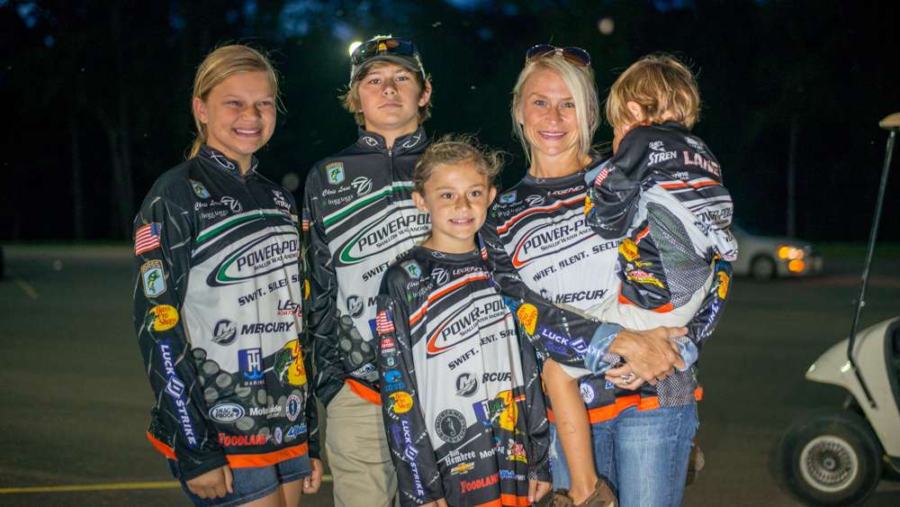 Chris Lane's family drove all the way from Guntersville, Alabama, to see if their guy could leapfrog Kevin VanDam on Day 4. 