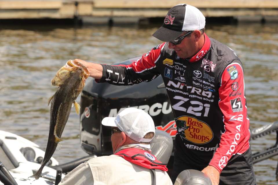 Kevin VanDam caught over 29 pounds.