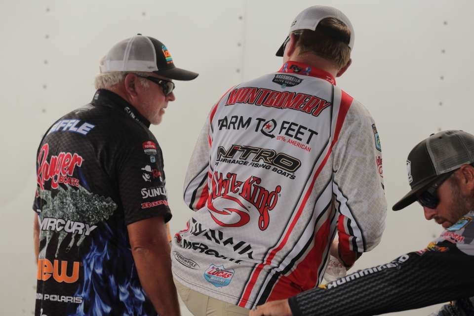 Tommy Biffle and Andy Montgomery discuss their day on Toledo Bend.