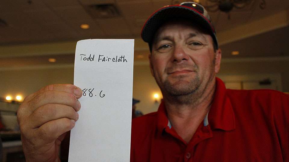 Another Todd Faircloth pick as Scott Dickerson of Sulphur, La., thinks 88-6 is enough.