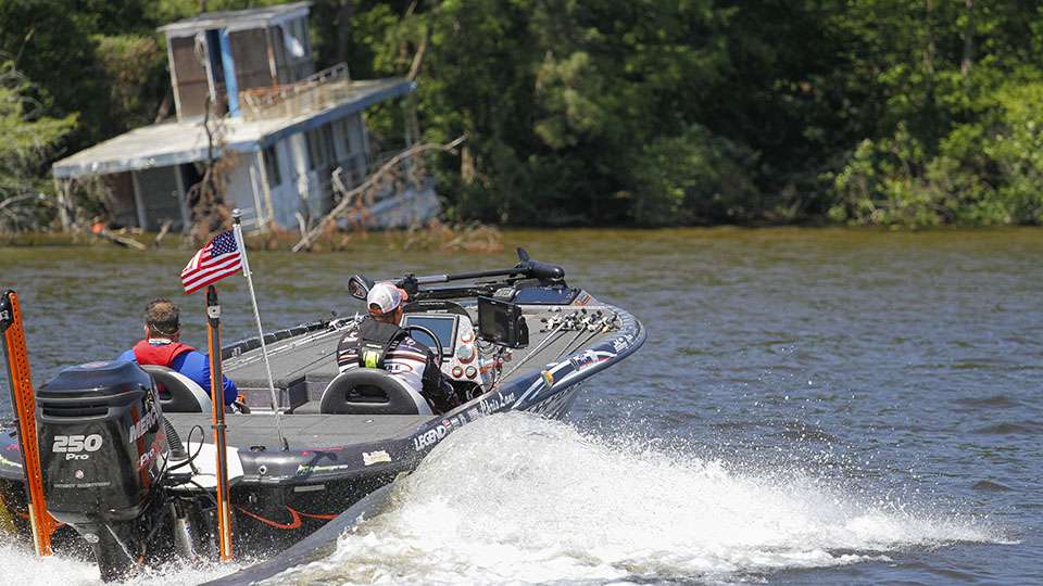Lane heads out in search of a couple more to round out his limit.