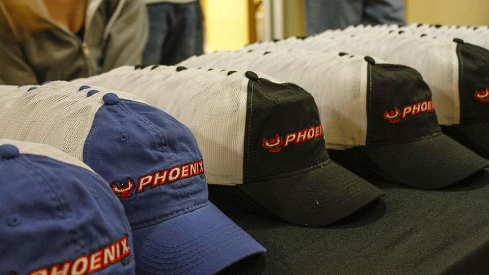 Phoenix Boats recently hopped on as a supporting sponsor and they were giving away hats to any angler that wanted one. 