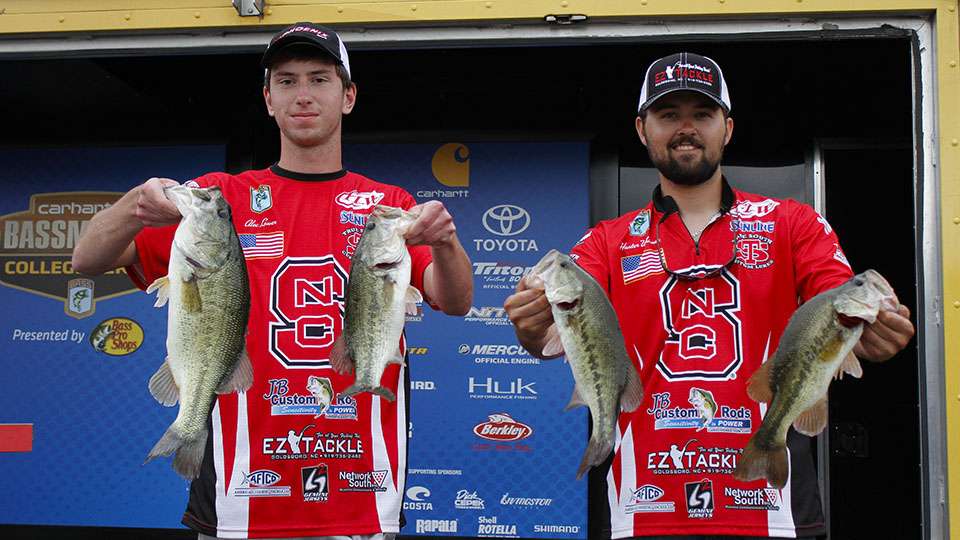 Hunter Whitman and Alec Lower of NC State (21st, 11-8)