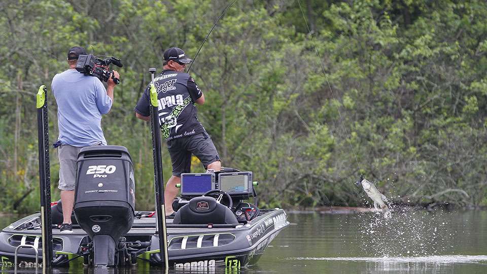 Number three for the Pennsylvania pro as he slowly builds his total.