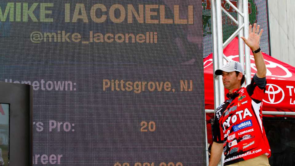 Mike Iaconelli is going home after taking 23rd with 24-0.
