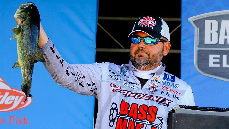 Despite having almost  no chance to make up any points, Greg Hackney fished on Day 2 anyway. 