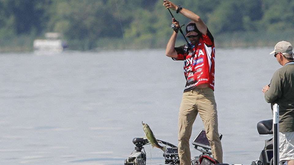 Michael Iaconelli found his way into a top 12 after a great Day 3. 
