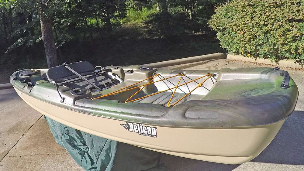 The Catch 120 by Pelican is a lightweight fishing kayak that gets anglers into tight spots holding big fish. 