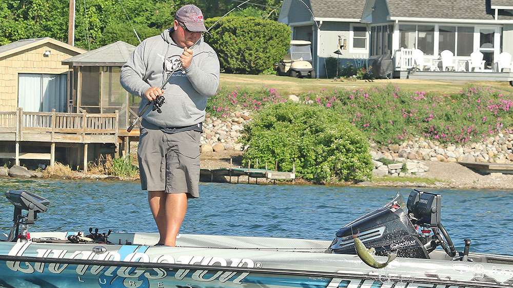 Follow along with Jacob Powroznik as he takes on Day 2 of the Busch Beer Bassmaster Elite at Cayuga Lake.
