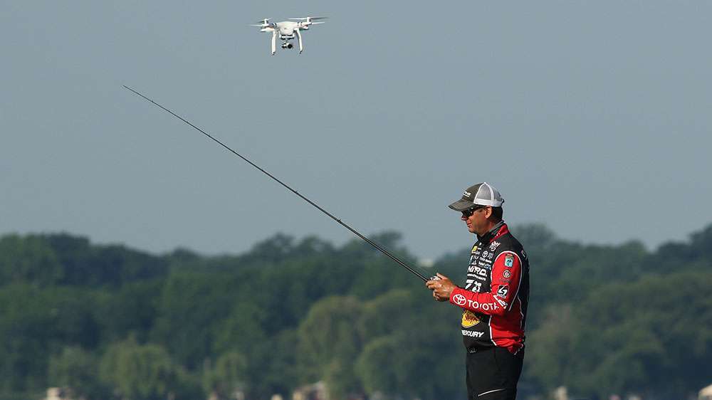 And an appearance by the Bassmaster drone....