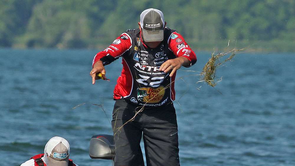 VanDam would clean his gear of the stringy grass of Cayuga.