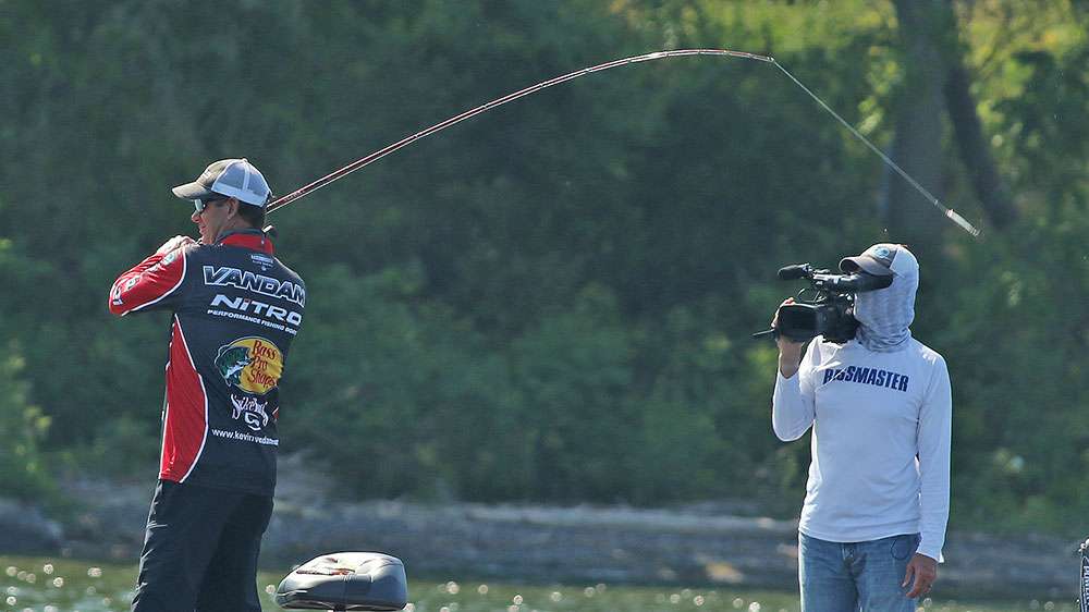 At this point in time, VanDam had the event won. But he still flailed the water with every lure he had.