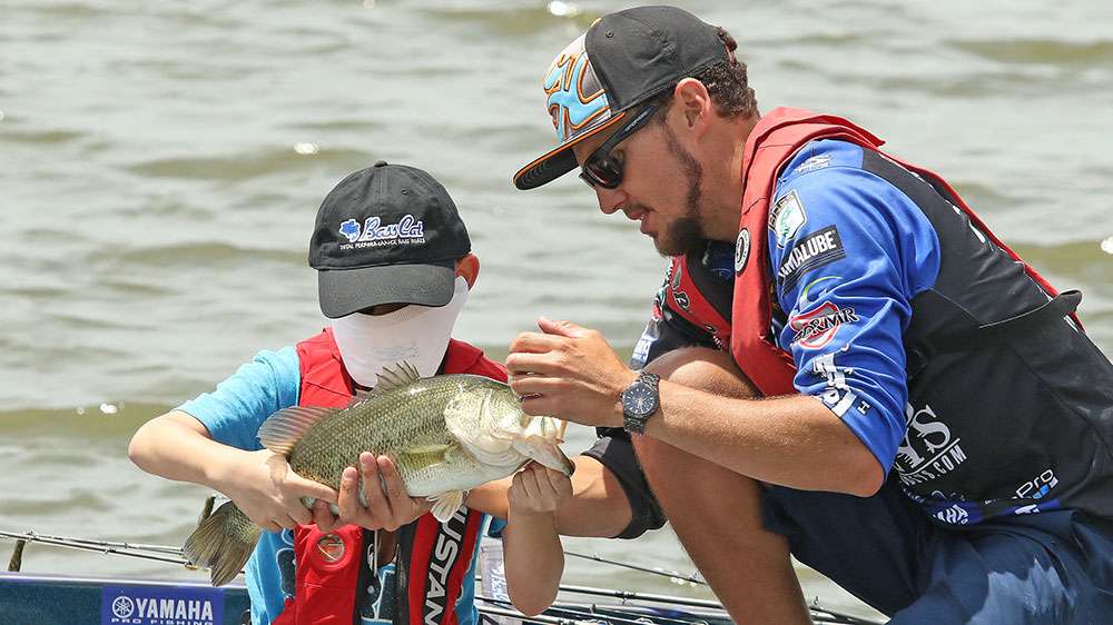 This produced an even bigger feeling of satisfaction from Jocumsen, who once again went through the process of holding a largemouth that was as long as the Michael was wide.