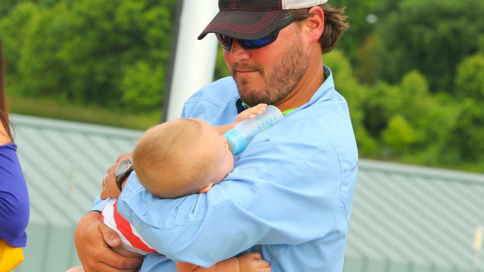 Cliff Crochet holds his son, Ben, who will be 9 months old on June 5th.