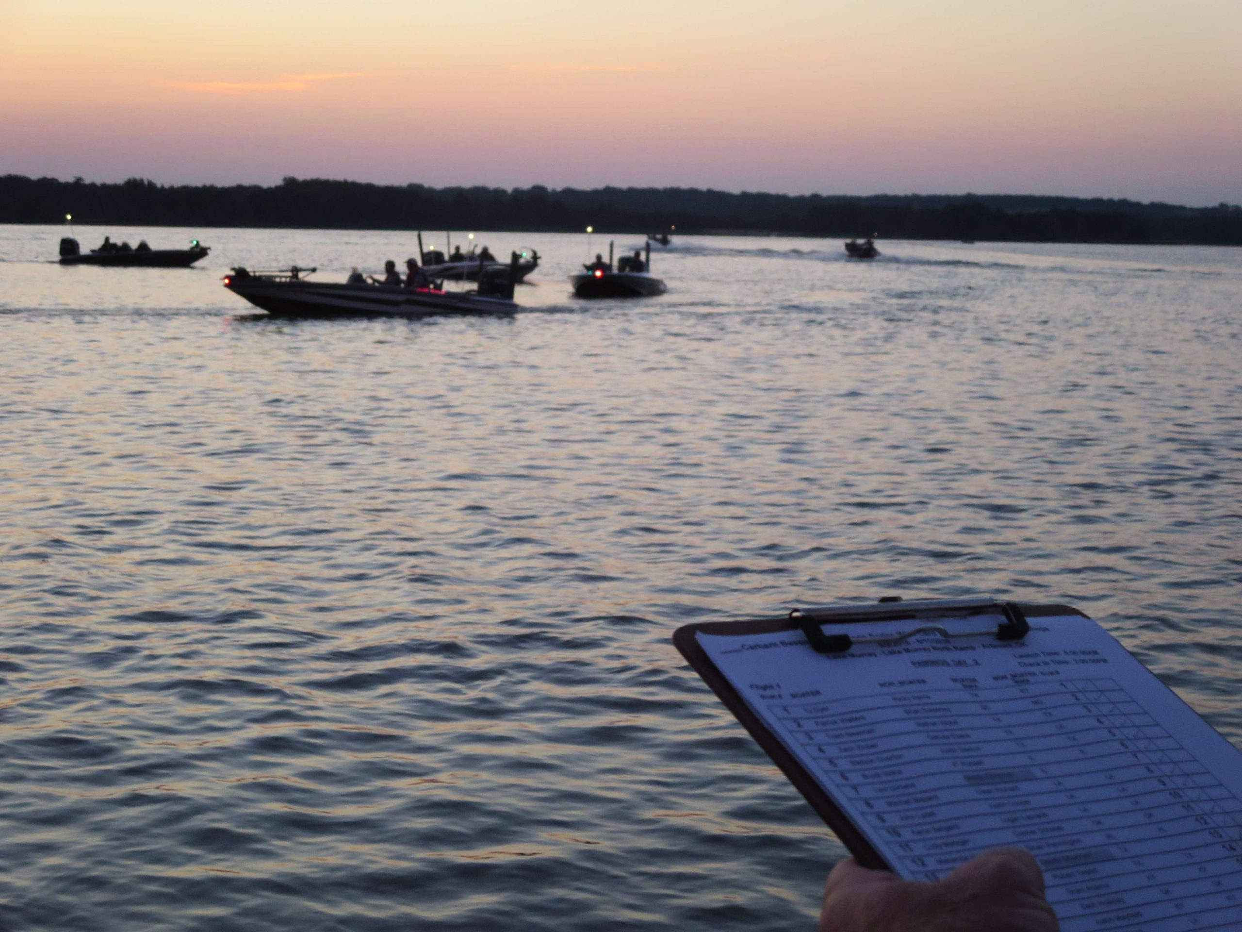 Soon after 6 a.m., we were almost done sending out flight one.