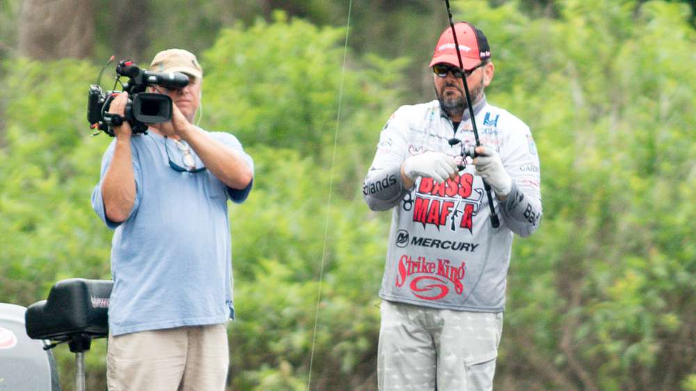 On Thursday, he had used this area to cull a couple of times and reach the 20-pound mark that had shot him well into contention.