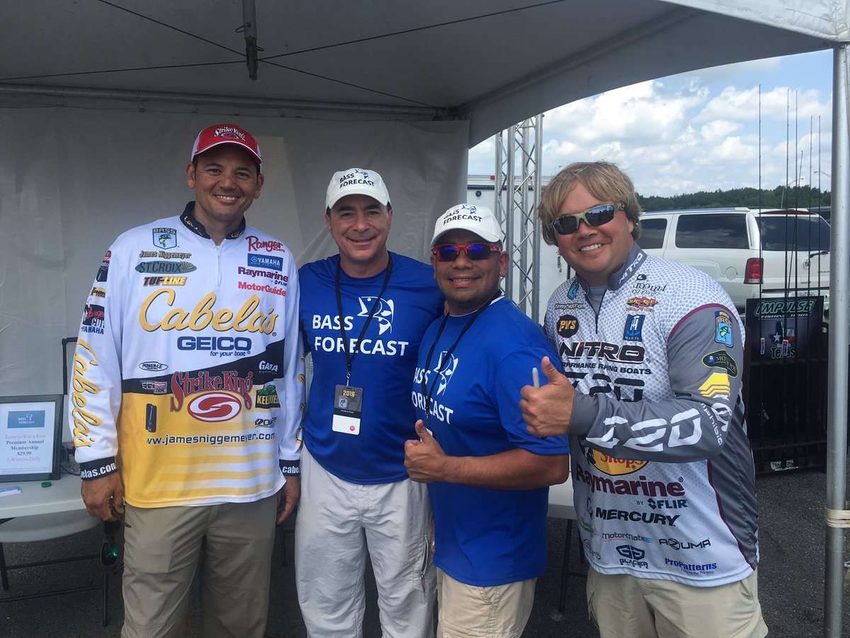 @BassForecast tweeted this photo with the caption: Great to chat with @JamesNiggemeyer at @BASS_nation #BASSfest